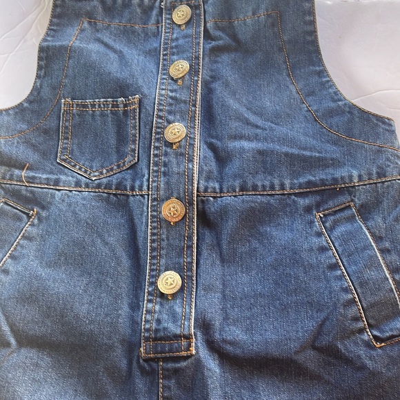 Button up blue Jean overalls - Picture 8 of 8